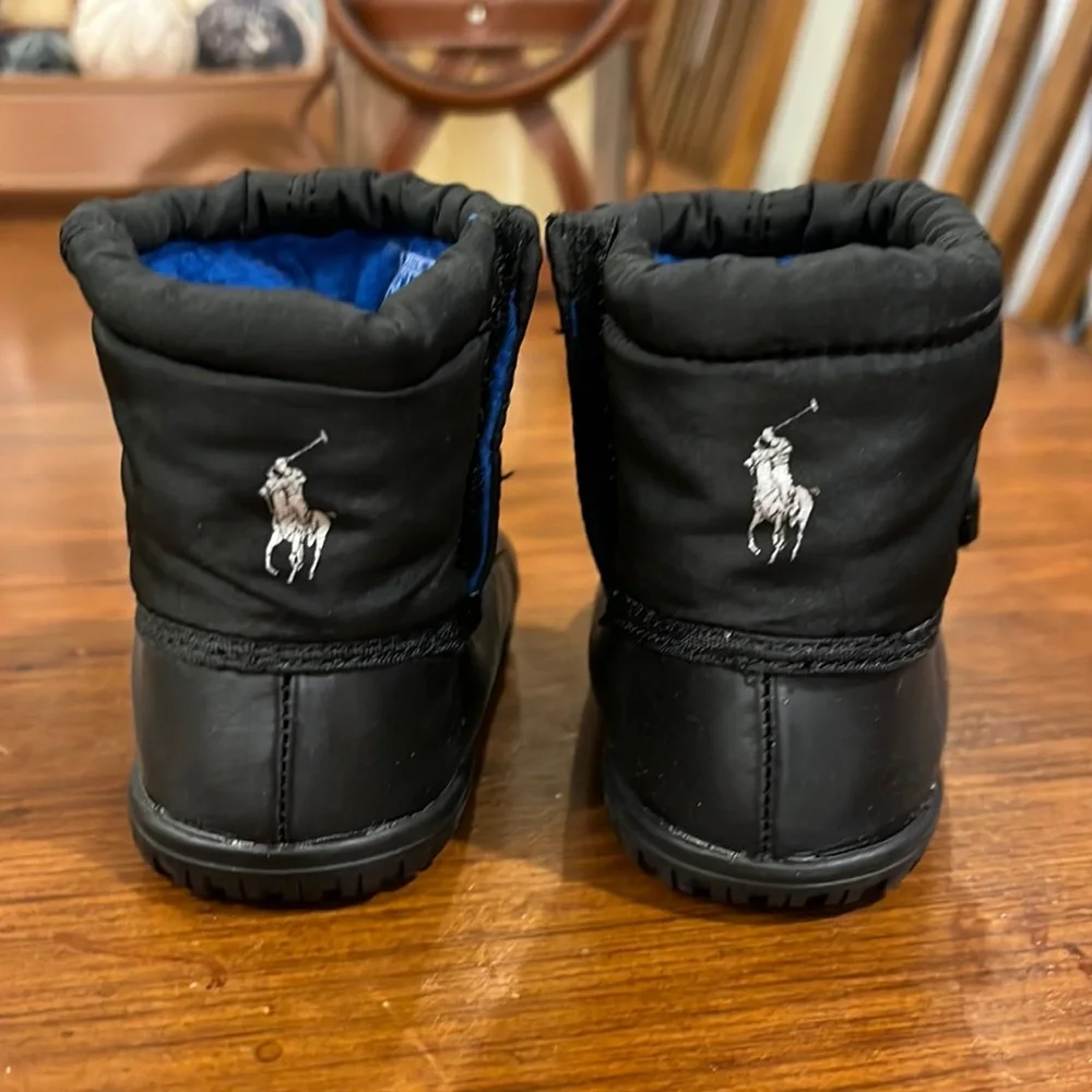 Polo Ralph Lauren Whistler winter Baby Crib Boots Boys Girls Booties Infant Sz 3